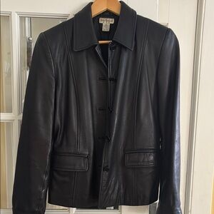 Ann Taylor Black Leather Jacket